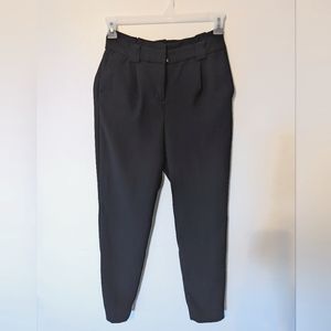 Express High Waist Trousers, Black